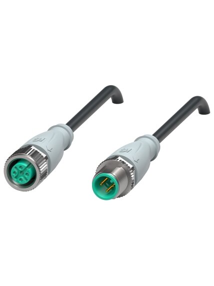 Pepperl+Fuchs V11-G-GY-BK1M-PUR-A-V11-G (306199) Extension cable Pepperl+Fuchs V11-G-GY-BK1M-PUR-A-V11-G (306199) Extension cable