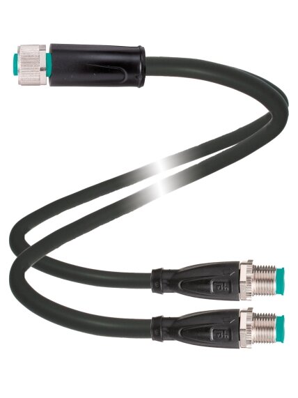 Pepperl+Fuchs V11S/V15S-G-0,2M-PUR-T-V1-GX-Y (70159309) T-splitter Pepperl+Fuchs V11S/V15S-G-0,2M-PUR-T-V1-GX-Y (70159309) T-splitter