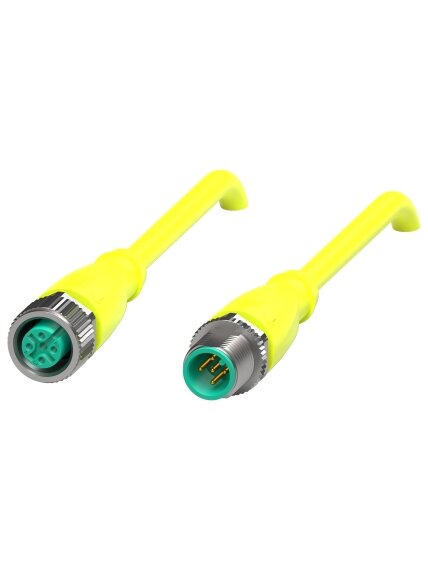 Pepperl+Fuchs V15-G-S-YE20M-PUR-A1-V15-G (70128170-100010) Extension cable Pepperl+Fuchs V15-G-S-YE20M-PUR-A1-V15-G (70128170-100010) Extension cable
