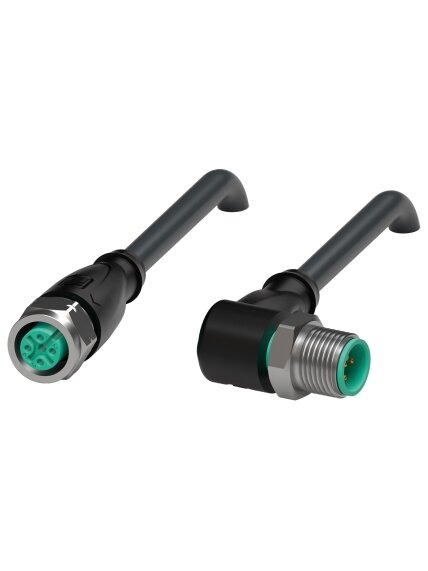 Pepperl+Fuchs V15-GV4A-BK8M-PUR-U-V15-WV4A (315489) Extension cable Pepperl+Fuchs V15-GV4A-BK8M-PUR-U-V15-WV4A (315489) Extension cable