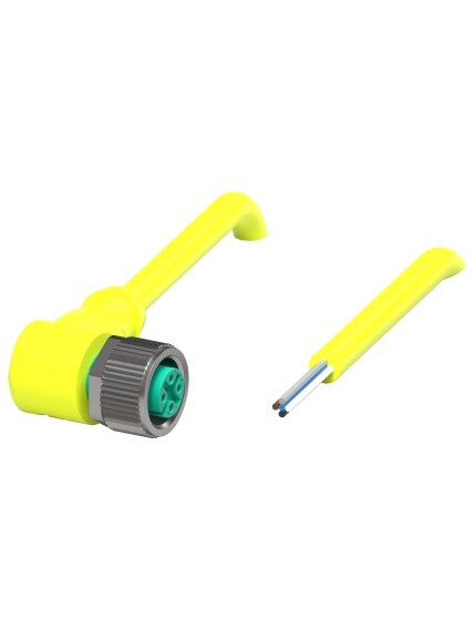 Pepperl+Fuchs V15-W-S-YE0,6M-PUR-A1 (70128170-100099) M12 screw-lock cordset without shielding/LED Pepperl+Fuchs V15-W-S-YE0,6M-PUR-A1 (70128170-100099) M12 screw-lock cordset without shielding/LED