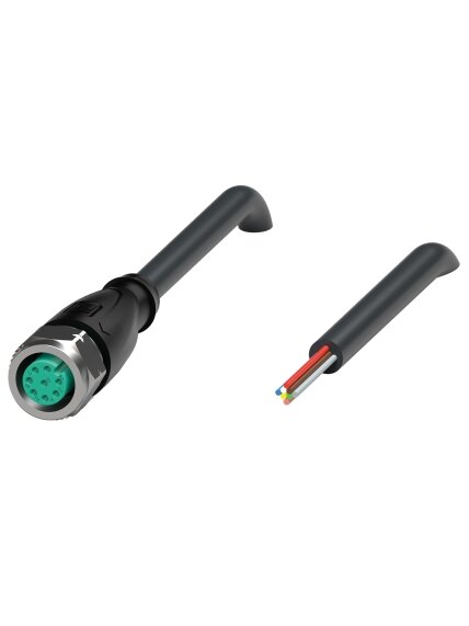Pepperl+Fuchs V19-GV4A-BK5M-PVC-U (70128170-100211) M12 screw-lock cordset without shielding/LED Pepperl+Fuchs V19-GV4A-BK5M-PVC-U (70128170-100211) M12 screw-lock cordset without shielding/LED