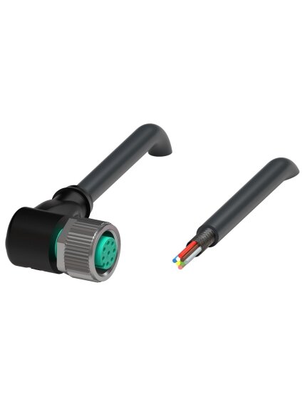 Pepperl+Fuchs V19-W-BK3M-PUR-U/ABG (240005-100006) Cable socket Pepperl+Fuchs V19-W-BK3M-PUR-U/ABG (240005-100006) Cable socket