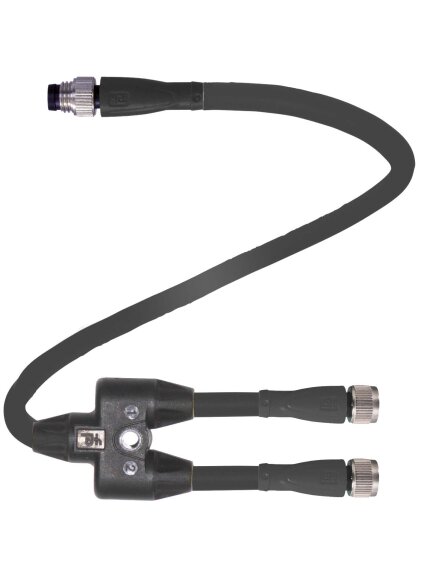 Pepperl+Fuchs V3-GM-0,6M-PUR-U-T-0,15M-V31 (70140595) Y-splitter cordset Pepperl+Fuchs V3-GM-0,6M-PUR-U-T-0,15M-V31 (70140595) Y-splitter cordset