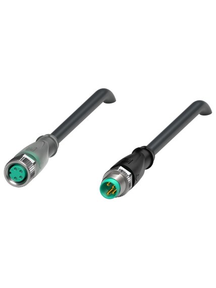 Pepperl+Fuchs V31-GM-A2-BK4M-PUR-U-V31-GM (70137360-100000) M8 screw-lock cordset with LED Pepperl+Fuchs V31-GM-A2-BK4M-PUR-U-V31-GM (70137360-100000) M8 screw-lock cordset with LED