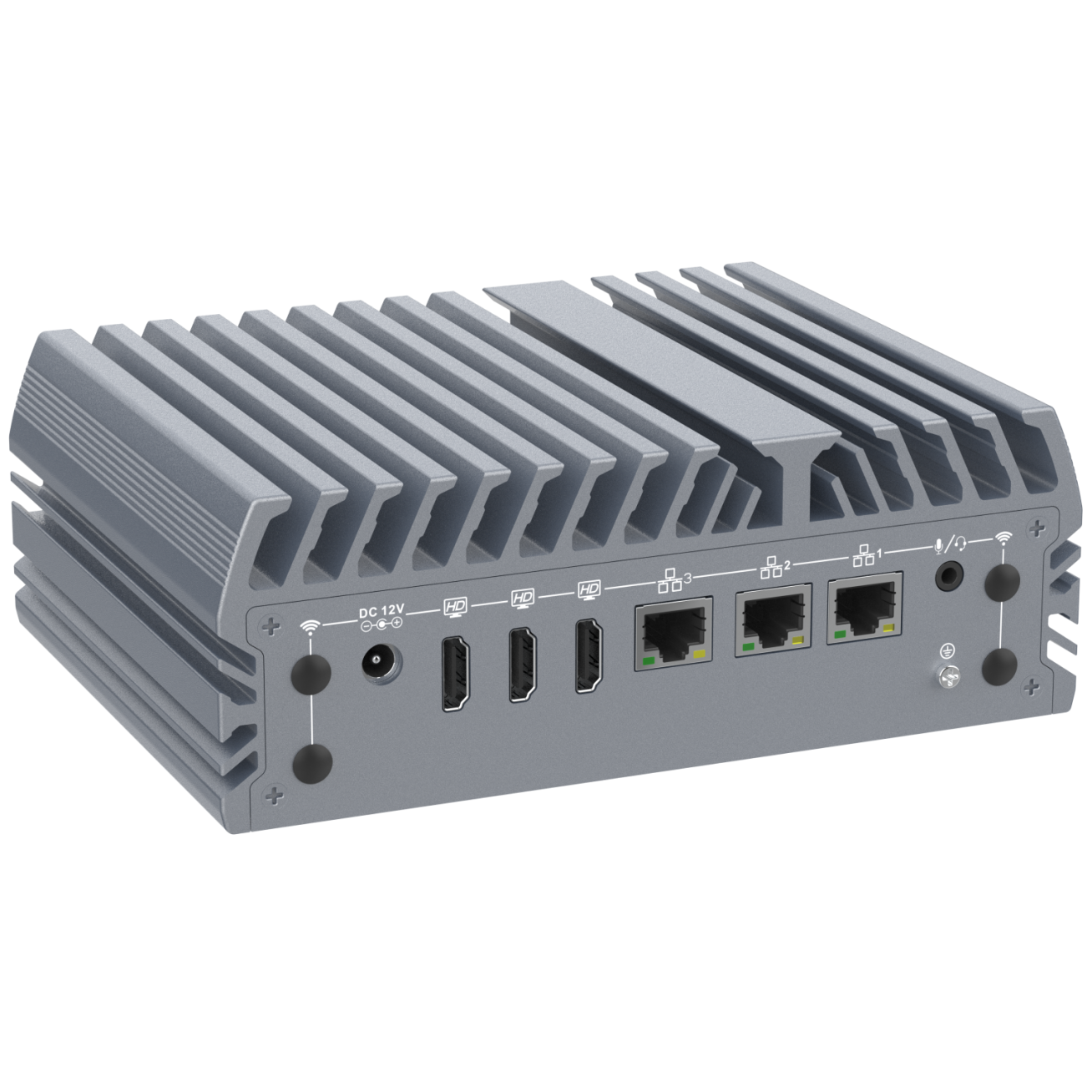 Technica TBOX-ALP-3H Įterptinė (embedded) sistema be ventiliatoriaus su Alder Lake-P i3-1215U/i5-1235U/i7-1255U procesoriumi, 3 HDMI ir 3 2,5 G LAN jungtimis 2