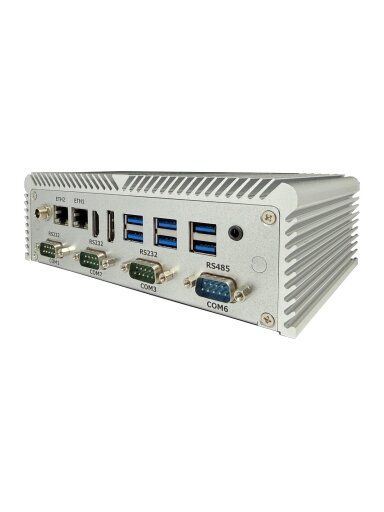 Technica TBOX-ALP-6C Fanless Embedded System with Alder Lake-P i3-1215U/i5-1235U/i7-1255U Processor with Max. 6 x COM ports, 8 x USB ports
