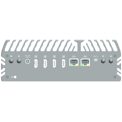 Technica TBOX-ALP-4H Įterptinė (embedded) sistema be ventiliatoriaus su Alder Lake-P i3-1215U/i5-1235U/i7-1255U procesoriumi, 4 HDMI ir 2 2,5 G LAN jungtimis