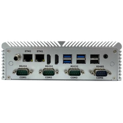 Technica TBOX-J6412-6C Įterptinė (embedded) sistema be ventiliatoriaus su Elkhart Lake J6412 procesoriumi, maks. 6 COM ir 8 USB prievadais Technica TBOX-J6412-6C Įterptinė (embedded) sistema be ventiliatoriaus su Elkhart Lake J6412 procesoriumi, maks. 6 COM ir 8 USB prievadais