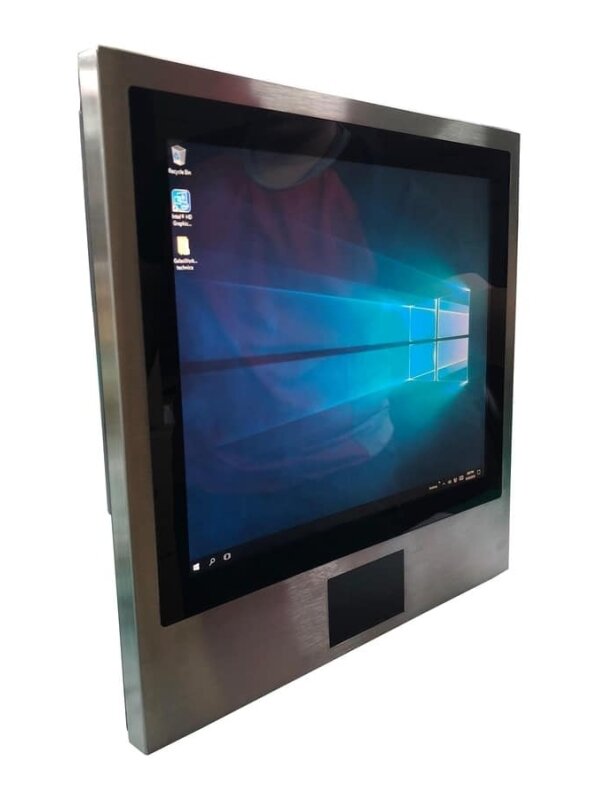 Technica PPC1700-i5-7200U-IP69K-RFID 17” IP69K Full Stainless Steel, PCAP Touch, Fanless Panel PC, Intel i5-7200U Processor support RFID function 1