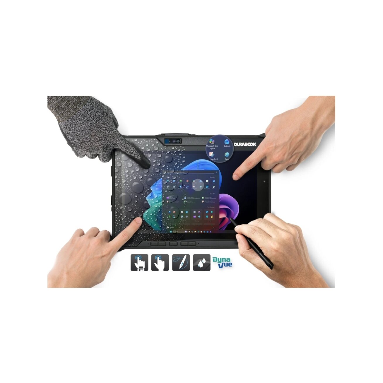 Durabook tvirtas planšetinis kompiuteris R10 1 Durabook tvirtas planšetinis kompiuteris R10 1